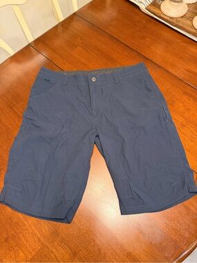 Kuhl Shorts Mens 36 Blue Renegade Cargo Hiking Outdoors Durable Camping Stretch